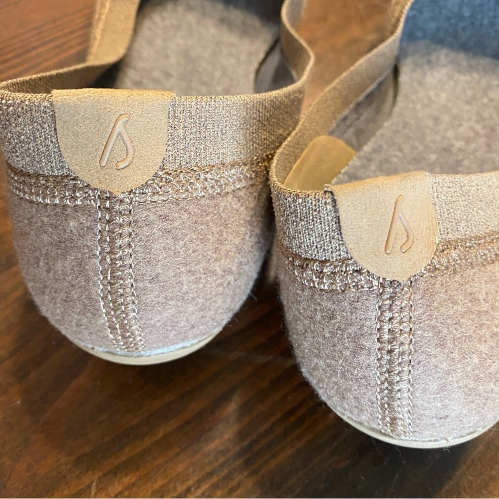 Allbirds Womens Tree Breezers Tan Wool Ballet comfortable Flats Slip Ons SZ-9 - Picture 7 of 10